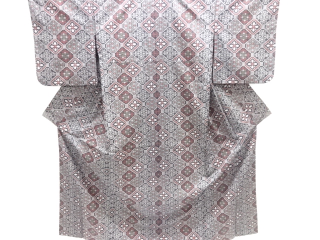 花蜀江文織り出し西陣お召着物